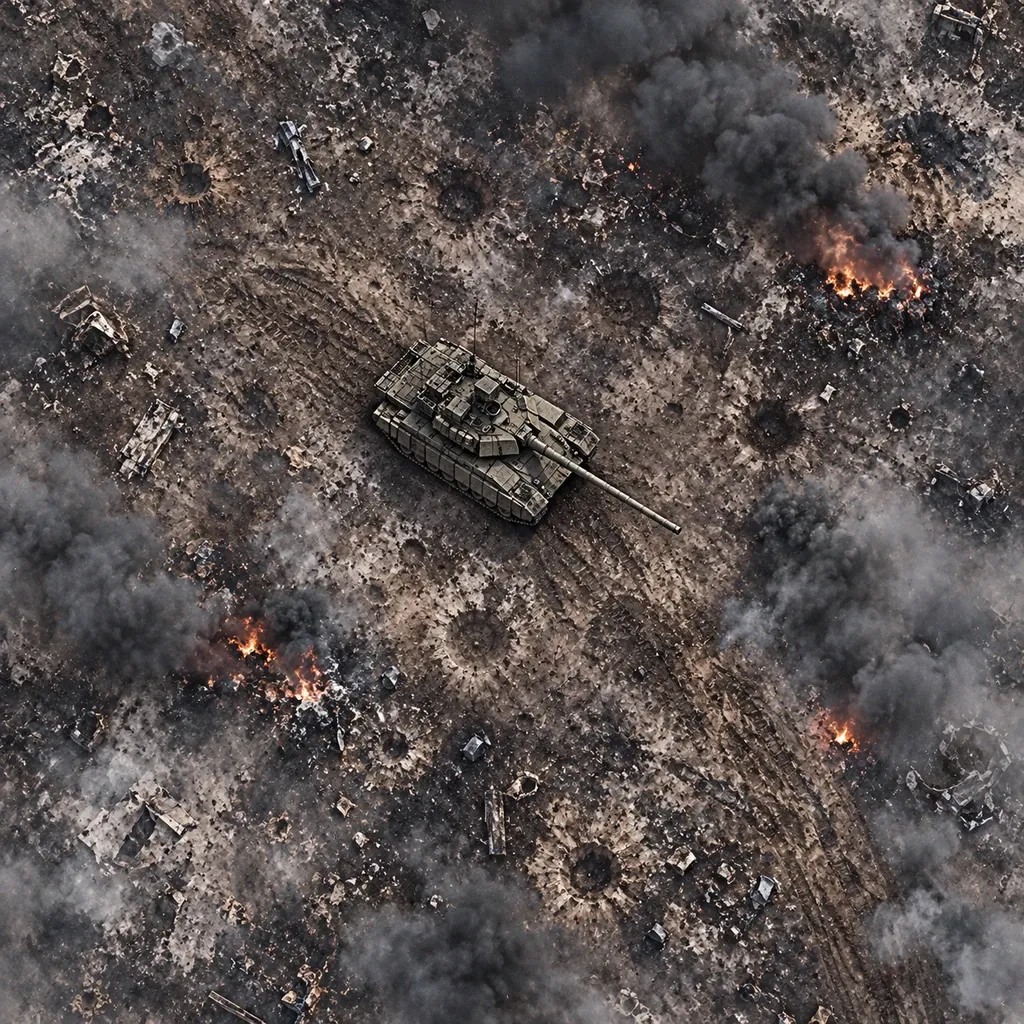 A battle report photo from the land